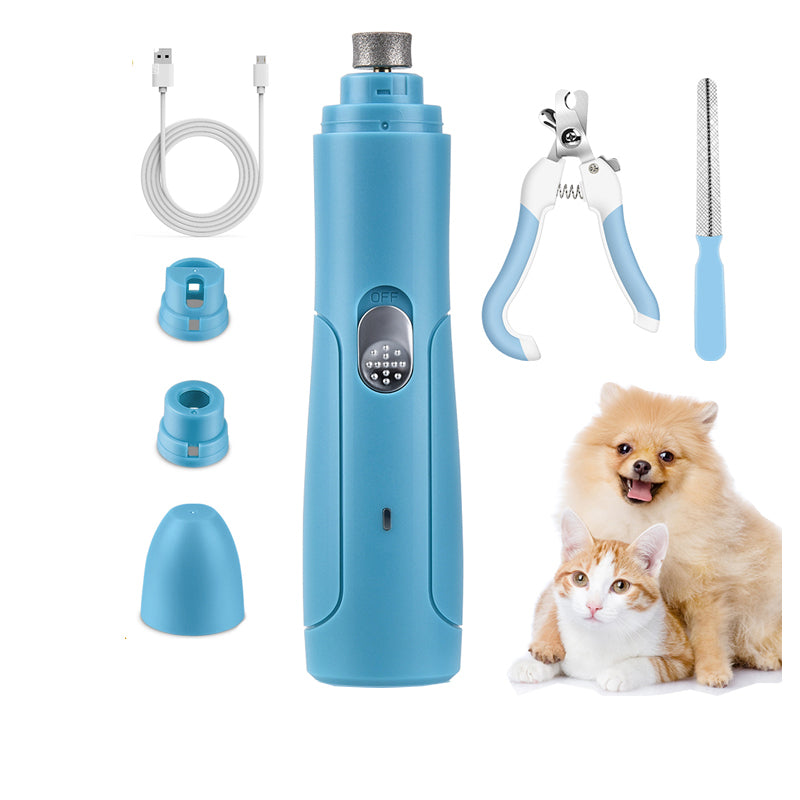 Pet Nail Grinder Rechargeable USB Dog Nail Clippers Painless Electric Cat Paws Nail Cutter Grooming Trimmer Tools Scissors File