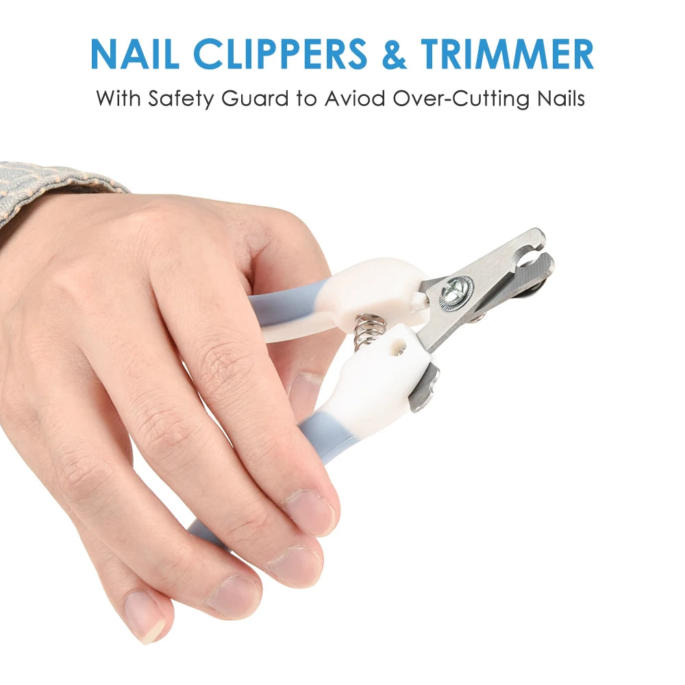 Pet Nail Grinder Rechargeable USB Dog Nail Clippers Painless Electric Cat Paws Nail Cutter Grooming Trimmer Tools Scissors File
